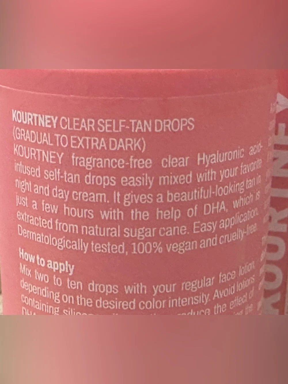 Lot of 5 Kourtney Kellar Tan~3 Clear Self-Tan Drops(1.52oz Ea) +2 Self Tan Mitts